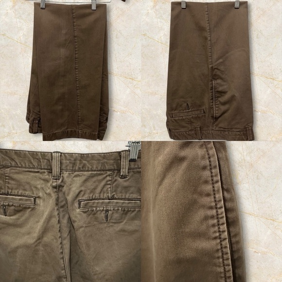 Lands’ End Canvas 1963 Men Pants - Brown Relaxed Fit Straight (EUC,Size 31x32) - Picture 2 of 13
